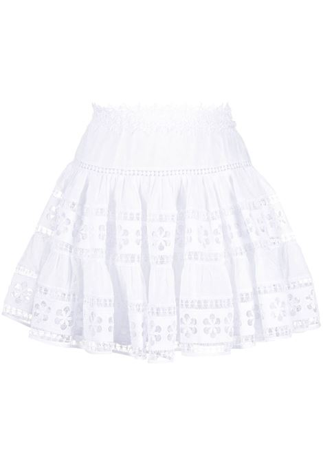 White floral-lace panelled skirt  Charo Ruiz Ibiza- women CHARO RUIZ IBIZA 1989 | 231401WHT